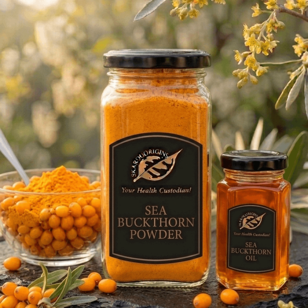 Sea Buckthorn Oil & Powder — organic product from Skardu Origins